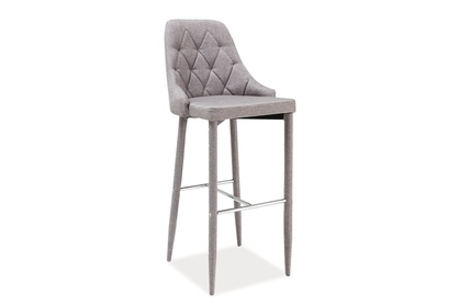 Barová židle TRIX H-1 šedý materiál 