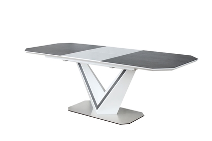 Stôl VALERIO CERAMIC biely 160(220)X90 