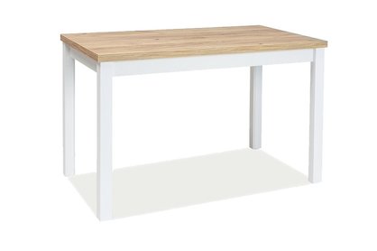 Stůl ADAM DUB ZLATÝ CRAFT / bílý MAT 100x60 