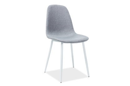 Židle FOX bílá Konstrukce/ šedý ČAL.49 