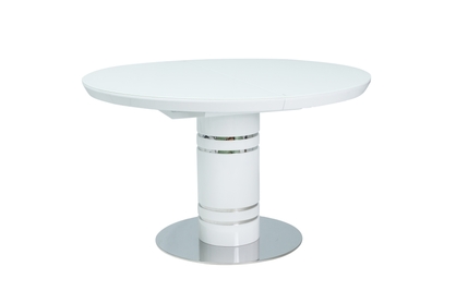 Stôl STRATOS biely lak/biely lak 120(160)x120 