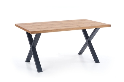rozkladacia stôl Xavier 160-250 - svetlý dub / Čierny