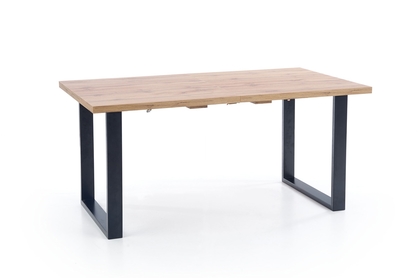 stôl rozkládací Venom 135-185/85 cm - Dub wotan / Čierny