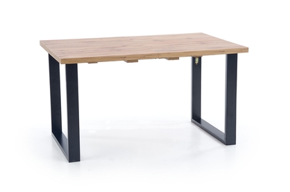 stôl rozkládací Venom 160-210/90 cm - Dub wotan / Čierny