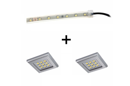 Osvetlenie LED pásik + 2 bodové osvetlenie NEO-12C 