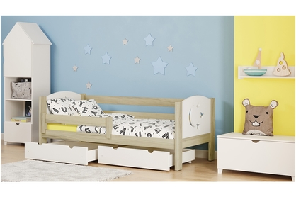Dřevěná dětská postel Denis III Hvězdy