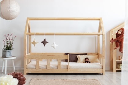 Detská posteľ domček so zábranou Asia 