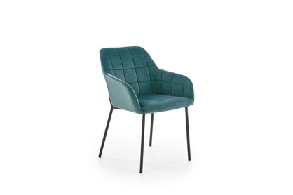 K305 Židle Černá / tmavě zelená