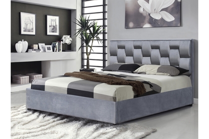 Annabel ágy, ágyneműtartóval - 160x200 cm - hamu szürke 