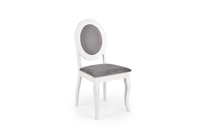 Židle Barock - Bílý / Popelový