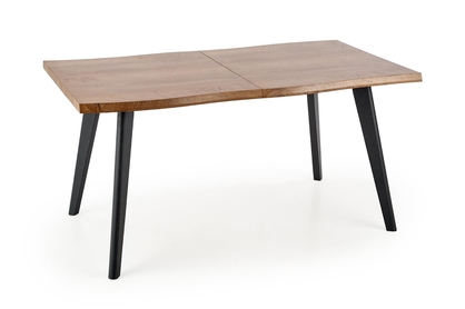 Rozkladací stôl Sanvi 150-210x90 cm - prírodný dub / čierna