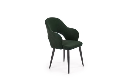 Židle čalouněná K364 - tmavý zelený