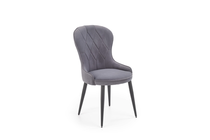Čalouněná židle K366 - popelavá
