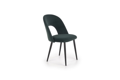 K384 Židle tmavě zelená / černá