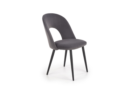 Čalouněná židle K384 - šedá