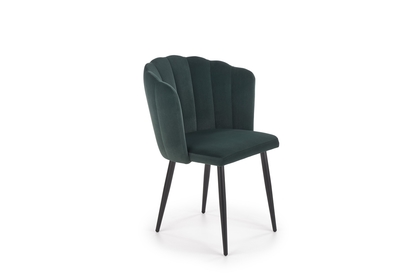 Židle čalouněná K386 - tmavě zelená