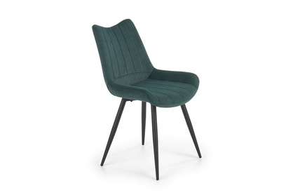 Židle čalouněná K388 - tmavě zelená