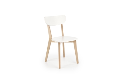 Židle Buggi - přírodní / bílé