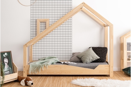 Detská posteľ domček s komínom Luppo A