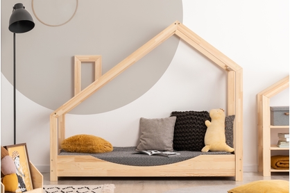 Detská posteľ domček s komínom Luppo E