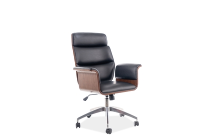 Židle kancelářská OREGON Černá eko-kůže 