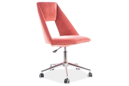 Židle kancelářské PAX VELVET růžový TAP. 173 