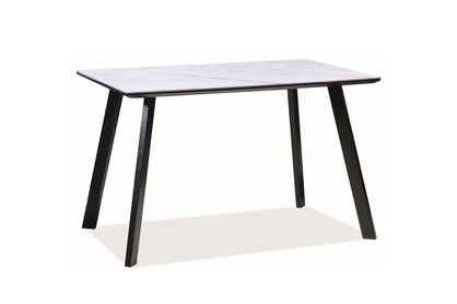 Stôl SAMUEL mracamový efekt /Čierny MAT rám 120X80 