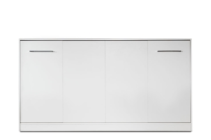 Sklápacia posteľ horizontálny 90x200 Basic New Elegance - biely mat