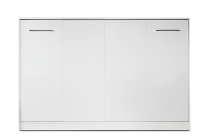 Sklápacia posteľ horizontálny 120x200 Basic New Elegance - biely mat