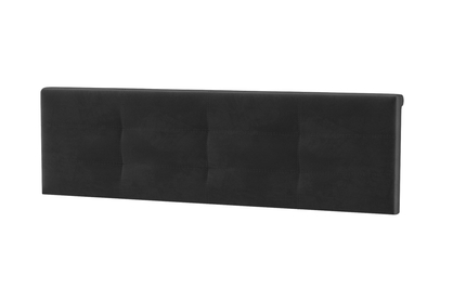 Zaglowek čalouněná do Postele 180 cm Vera - Černý nubuk