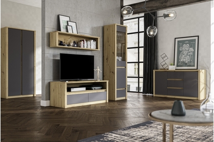 Komplet nábytku do obývacího pokoje Malta Dub artisan/Grey
