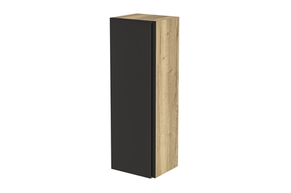 Dulap suspendat vertical Loftia - artizanal/negru mat