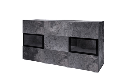 Comodă cu sertare Baros 26 132 cm - beton închis / schiefer