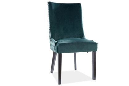 Židle LEON VELVET Černá Konstrukce/Zelený BLUVEL78