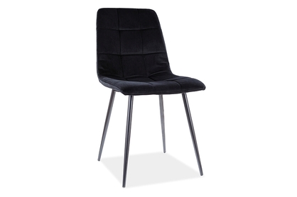 Židle MILA MATT VELVET 99 Černá Konstrukce / Černý