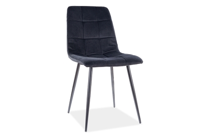 Židle MILA VELVET Černá Konstrukce/Černý BLUVEL 19