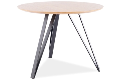 Stôl TETIS dub/Čierny rám FI 100