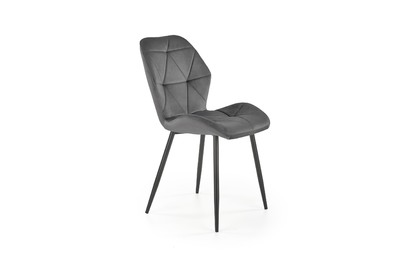 Čalouněná židle K453 - popelavá