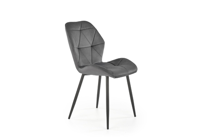 Čalúnená stolička Jasminio - sivý zamat Bluvel 14