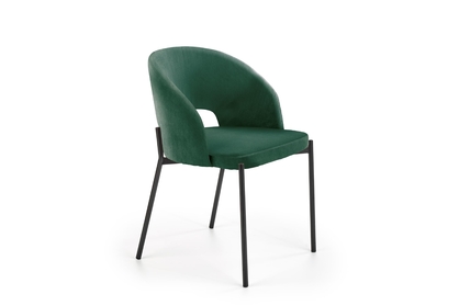 Čalouněná židle K455 - tmavě zelená