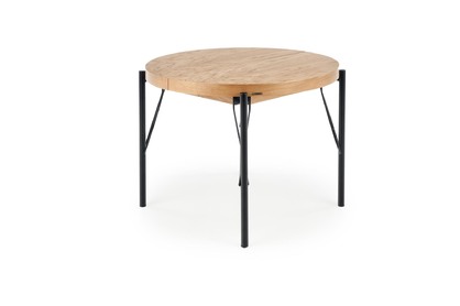 INFERNO összecsukható asztal tölgyfa natúr - fekete
