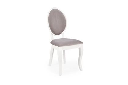 Jedálenská stolička VELO - biela / sivá