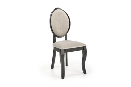Jedálenská stolička VELO - čierna / béžová