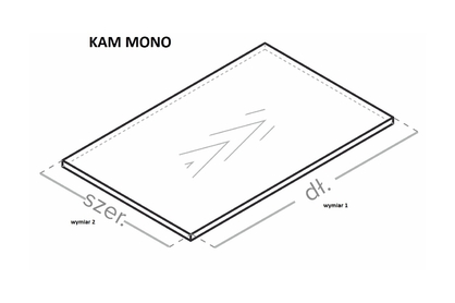 KAMMONO formatka z plyty P4 - lesk / super mat - 100x100 cm 