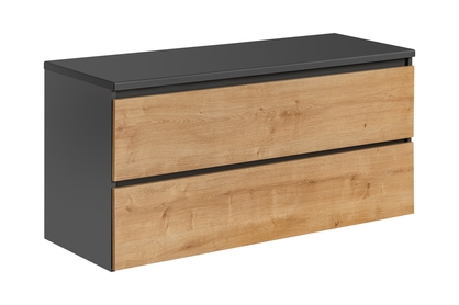 Skříňka pod umyvadlo Monako Grey Oak 823 120 cm - diamantově šedá / dub Hamilton