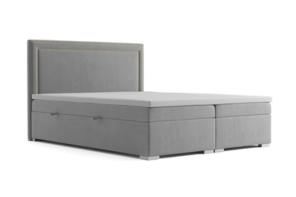 Boxspring posteľ s úložným priestorom Adelino 140x200