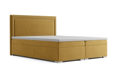 Boxspring posteľ s úložným priestorom Adelino 180x200
