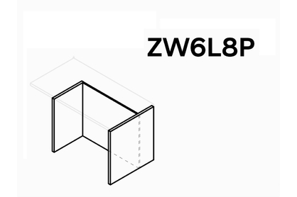 Kuchyňský ostrůvek KAM ZW6L8P - kryt se zadní deskou béžový vrchní desky - supermat