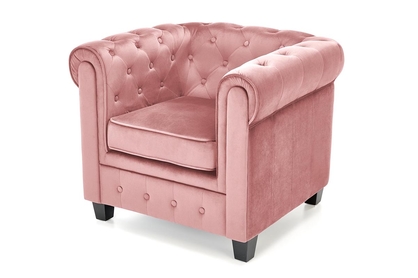 ERIKSEN fotel - rózsaszín / fekete