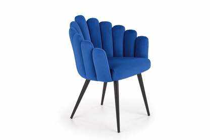 K410 Židle tmavě modrá velvet